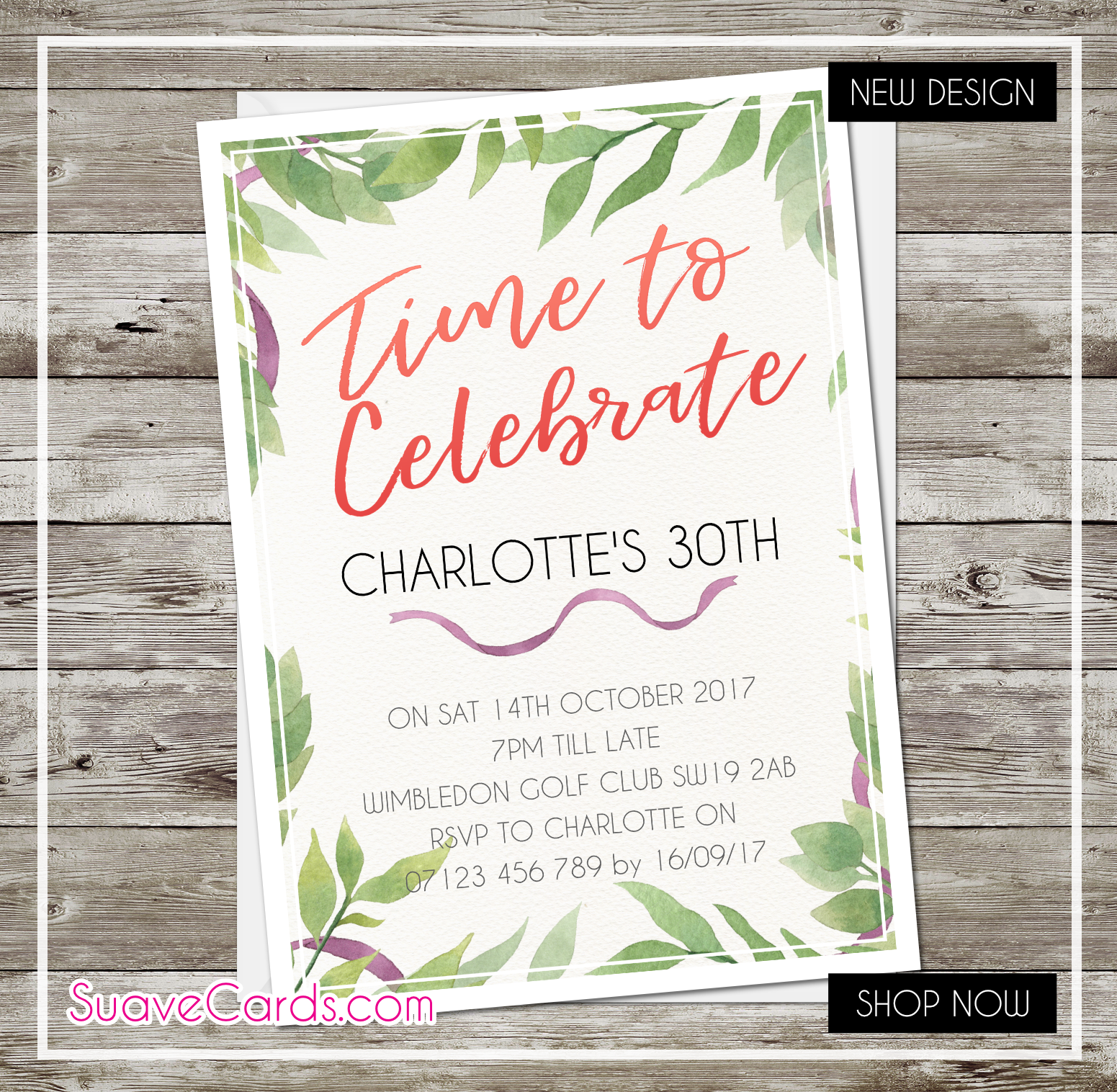 Celebrate (Time to celebrate – Green Leaves)